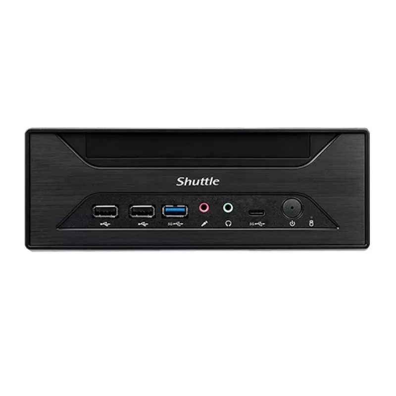 Shuttle XPC slim Barebone XH610 - S1700, Intel H610, 1xDP, 1xHDMI, 1x VGA, 2x COM (RS232), 2x LAN (2.5G i 1G), 1x slim5.25 cala, 2x 3.5 cala, 2x M.2, praca ciągła 24/7
