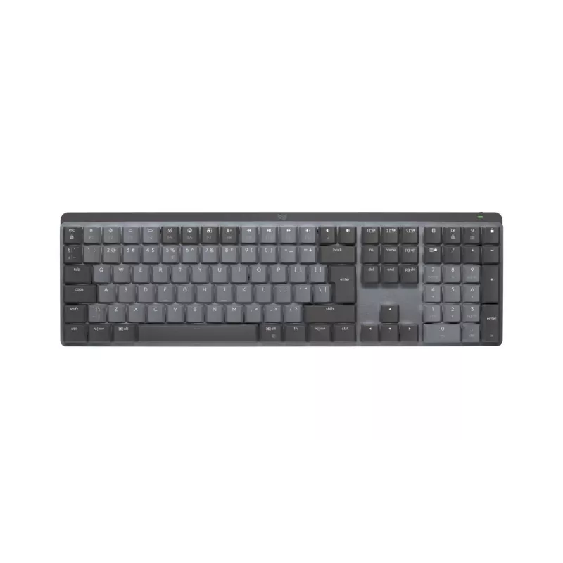 LOGITECH MX Mechanical Wireless Illuminated Performance klawiatura - Grafitowy US International QWERTY Tactile Quiet