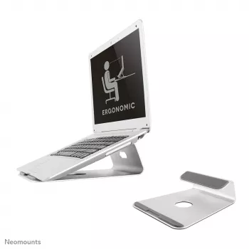 Podstawka pod laptopa Neomounts NSLS025 10-17 cala - uniwersalna, srebrna, aluminiowa, 25,4 cm (10 cali), 43,2 cm (17 cali), 5 kg