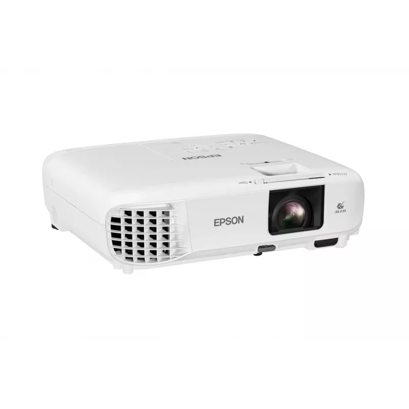 Projektor biurkowy Epson EB-W49 — 3LCD, WXGA 1280×800, 3800 ANSI lm, 16:10, 1.2x zoom ręczny, 2.7 kg, biały