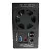 LC-POWER Lc-35u3-rid-2, zewnętrzna obudowa na 2 dyski twarde 3.5 cala z funkcją RAID, aluminium, czarna