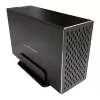 LC-POWER Lc-35u3-rid-2, zewnętrzna obudowa na 2 dyski twarde 3.5 cala z funkcją RAID, aluminium, czarna