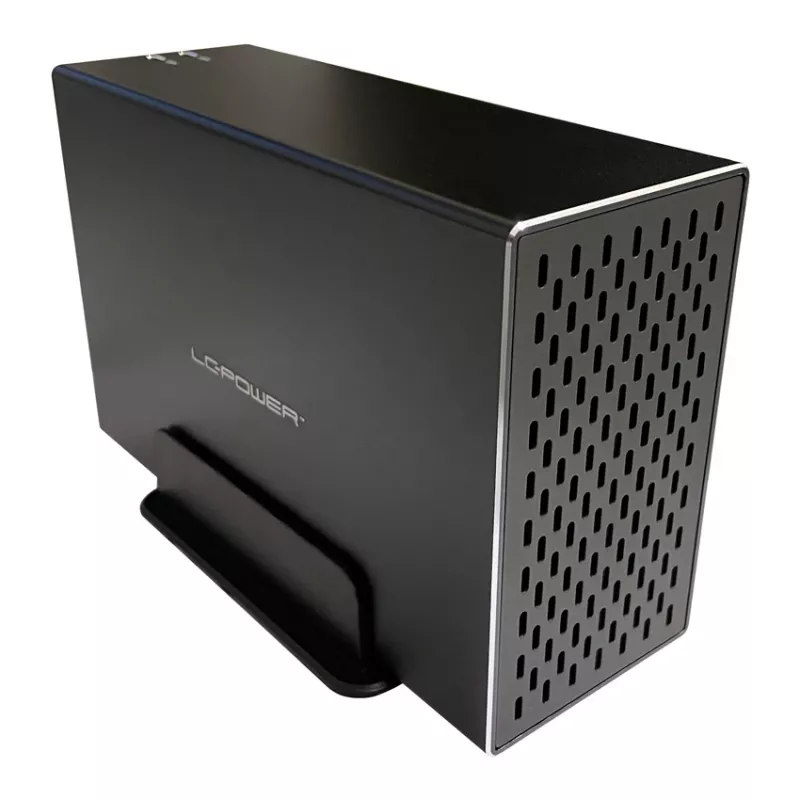 LC-POWER Lc-35u3-rid-2, zewnętrzna obudowa na 2 dyski twarde 3.5 cala z funkcją RAID, aluminium, czarna