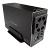 LC-POWER Lc-35u3-rid-2, zewnętrzna obudowa na 2 dyski twarde 3.5 cala z funkcją RAID, aluminium, czarna
