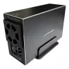 LC-POWER Lc-35u3-rid-2, zewnętrzna obudowa na 2 dyski twarde 3.5 cala z funkcją RAID, aluminium, czarna