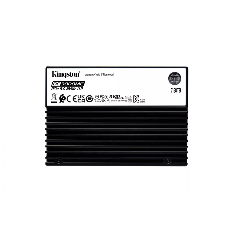 Kingston Technology 7.68TB DC3000ME U.2 PCIe 5.0 NVMe TCG Opal Enterprise SSD