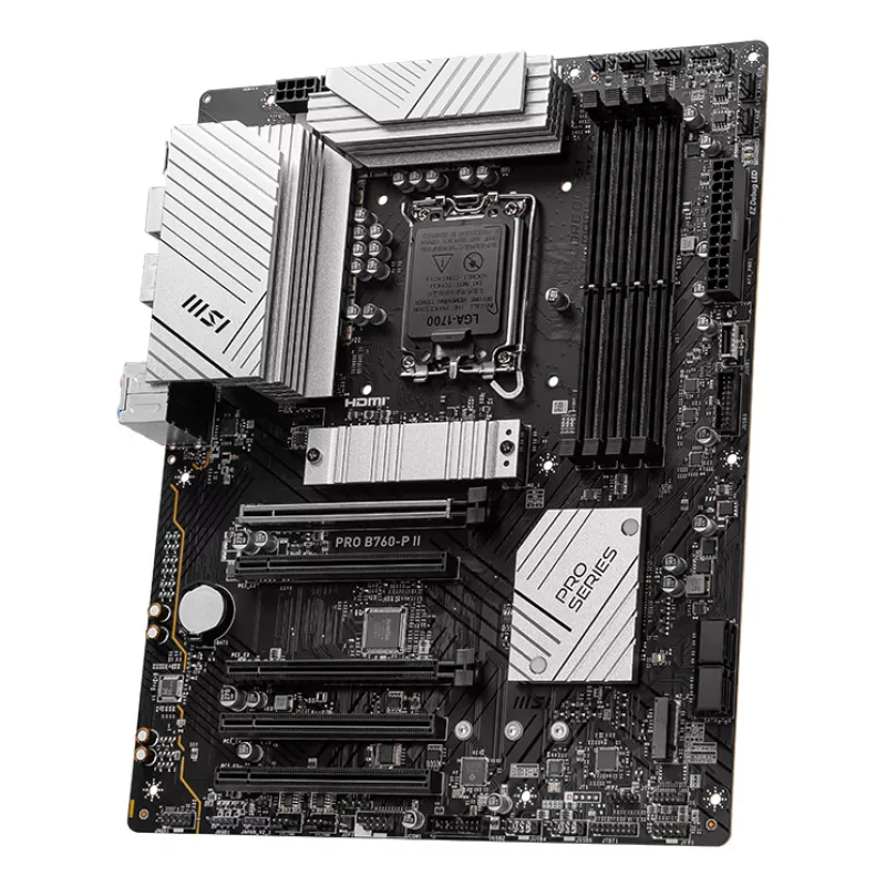 Płyta główna MSI PRO B760‑P II ATX – Intel B760, LGA 1700, DDR5, 4x DIMM, 256 GB, 2.5Gb LAN, HDMI 2.1, 2x M.2