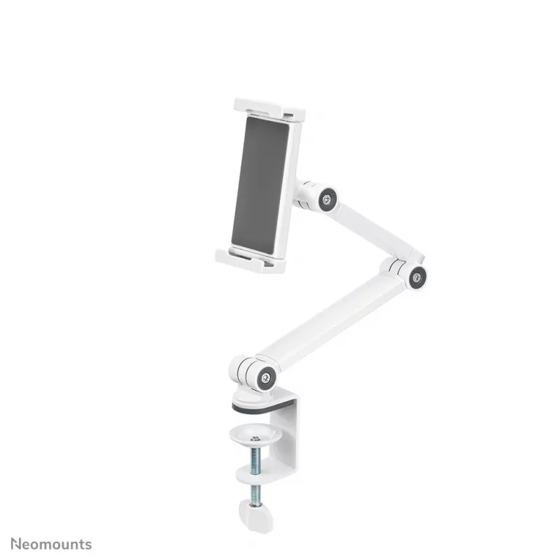 Neomounts DS15-545WH1 Uchwyt na tablet z zaciskiem biurkowym 4.7-12.9 cala - uniwersalny - pełny zakres ruchu