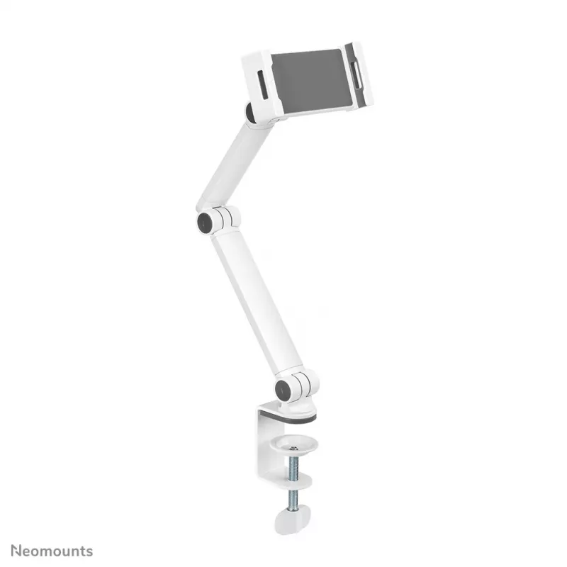 Neomounts DS15-545WH1 Uchwyt na tablet z zaciskiem biurkowym 4.7-12.9 cala - uniwersalny - pełny zakres ruchu