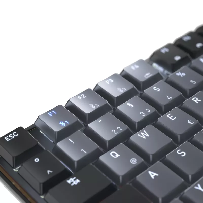 Klawiatura CHERRY KW 550 MX LP do domu/biura USB + Bluetooth QWERTZ Czarny