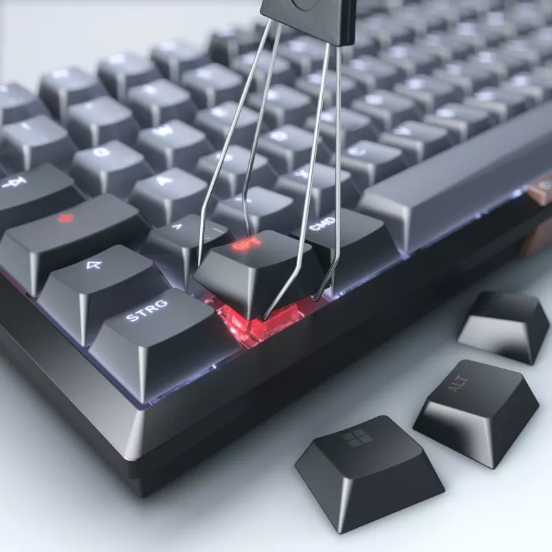Klawiatura CHERRY KW 300 MX Home USB + Bluetooth QWERTZ niemiecka Czarny, Miedziany, Szary