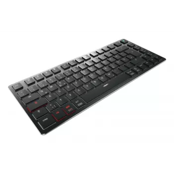 Klawiatura CHERRY KW X ULP 2.0 MINI Home/Office USB + RF Wireless + Bluetooth QWERTZ Czarny