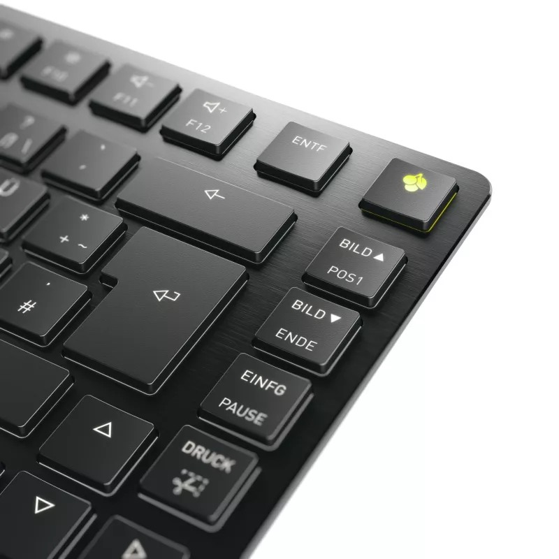 Klawiatura CHERRY KW X ULP 2.0 MINI Home/Office USB + RF Wireless + Bluetooth QWERTZ Czarny