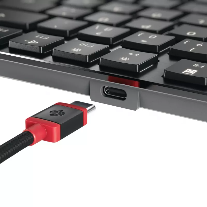 Klawiatura CHERRY KW X ULP 2.0 MINI Home/Office USB + RF Wireless + Bluetooth QWERTZ Czarny