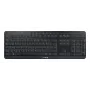 Klawiatura CHERRY Stream ultimate Home/Office USB + RF Wireless + Bluetooth QWERTZ Niemiecka Czarna