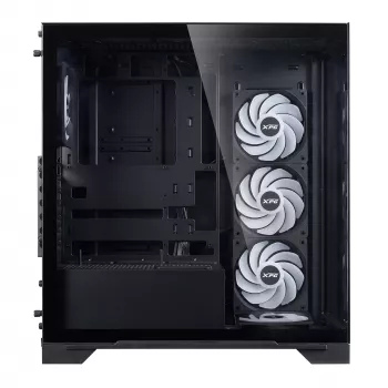 XPG INVADER X BTF MID-TOWER-CASE Black, Midi Tower, PC, Czarny, ATX, micro ATX, Mini-ATX, SPCC, Szkło hartowane, 17.5 cm
