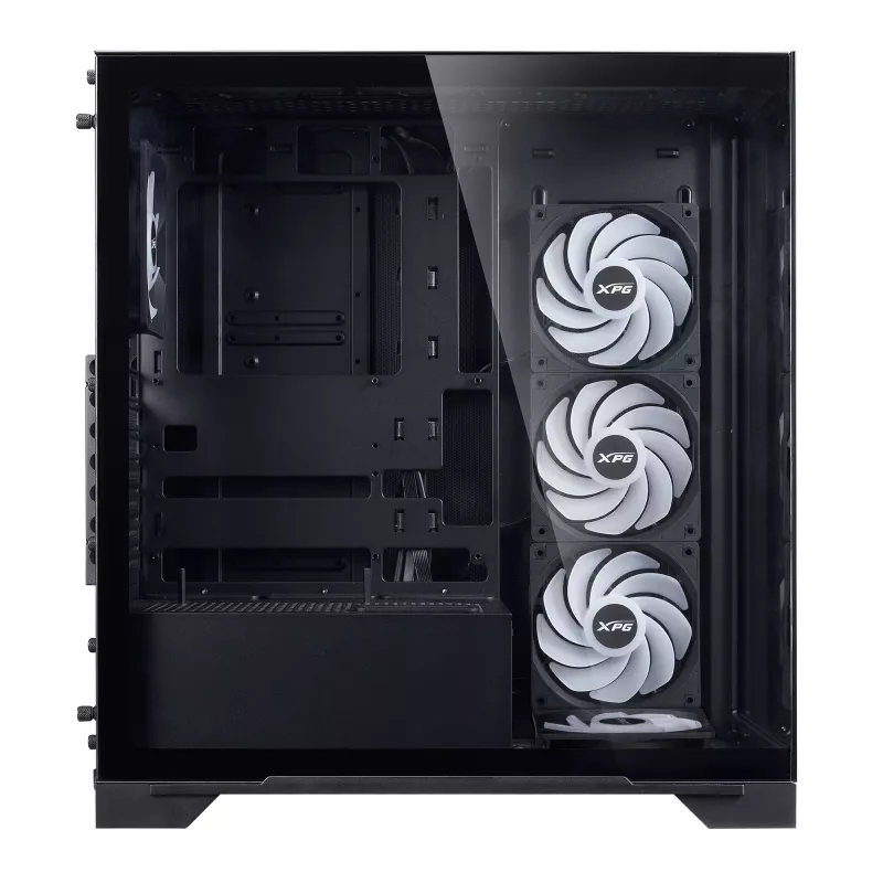 XPG INVADER X BTF MID-TOWER-CASE Black, Midi Tower, PC, Czarny, ATX, micro ATX, Mini-ATX, SPCC, Szkło hartowane, 17.5 cm
