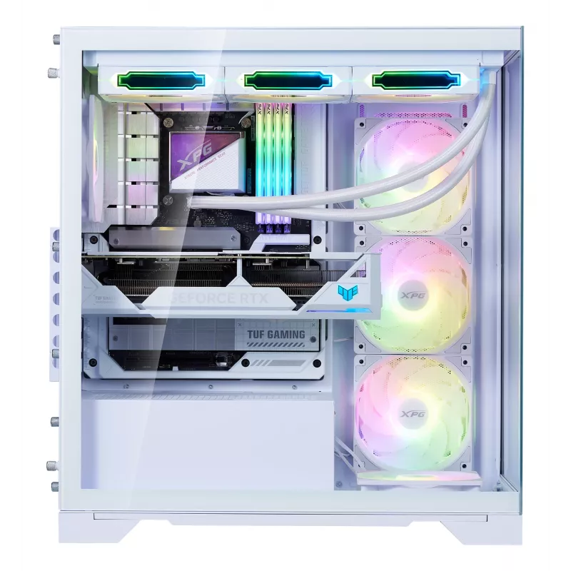 XPG INVADER X BTF MID-TOWER-CASE Biały, Midi Tower, PC, Biały, ATX, micro ATX, Mini-ATX, SPCC, Szkło hartowane, 17.5 cm