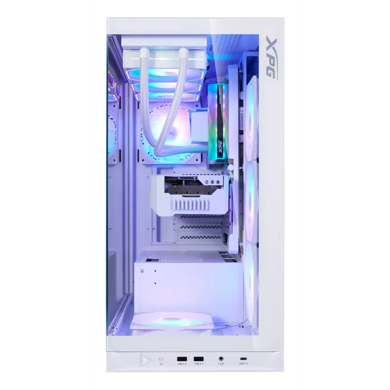 XPG INVADER X BTF MID-TOWER-CASE Biały, Midi Tower, PC, Biały, ATX, micro ATX, Mini-ATX, SPCC, Szkło hartowane, 17.5 cm