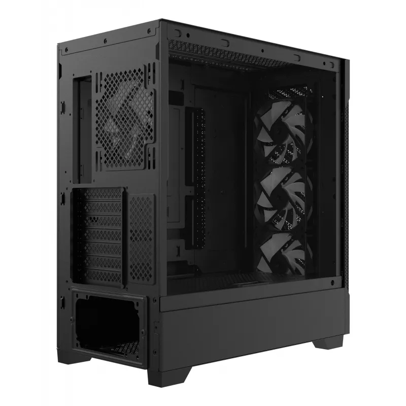 XPG STARKER AIR BTF Mid-Tower Black, Midi Tower, PC, Czarny, ATX, EATX, micro ATX, Mini-ITX, SPCC, Szkło hartowane, Gaming