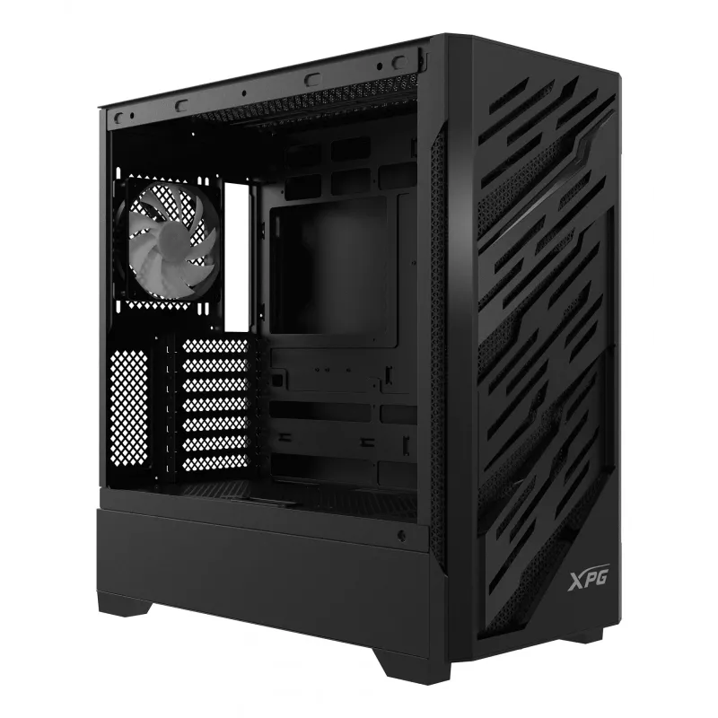 XPG STARKER AIR BTF Mid-Tower Black, Midi Tower, PC, Czarny, ATX, EATX, micro ATX, Mini-ITX, SPCC, Szkło hartowane, Gaming
