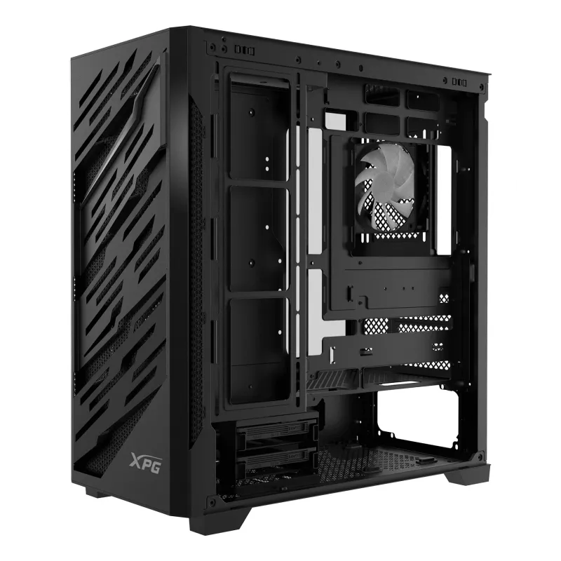 XPG STARKER AIR BTF Mid-Tower Black, Midi Tower, PC, Czarny, ATX, EATX, micro ATX, Mini-ITX, SPCC, Szkło hartowane, Gaming