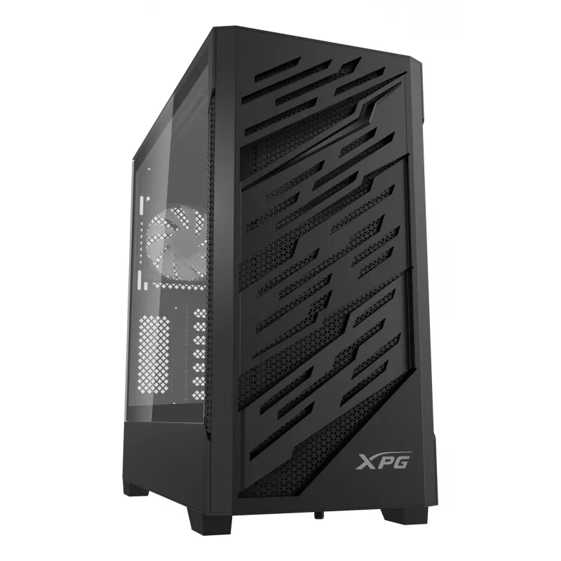 XPG STARKER AIR BTF Mid-Tower Black, Midi Tower, PC, Czarny, ATX, EATX, micro ATX, Mini-ITX, SPCC, Szkło hartowane, Gaming
