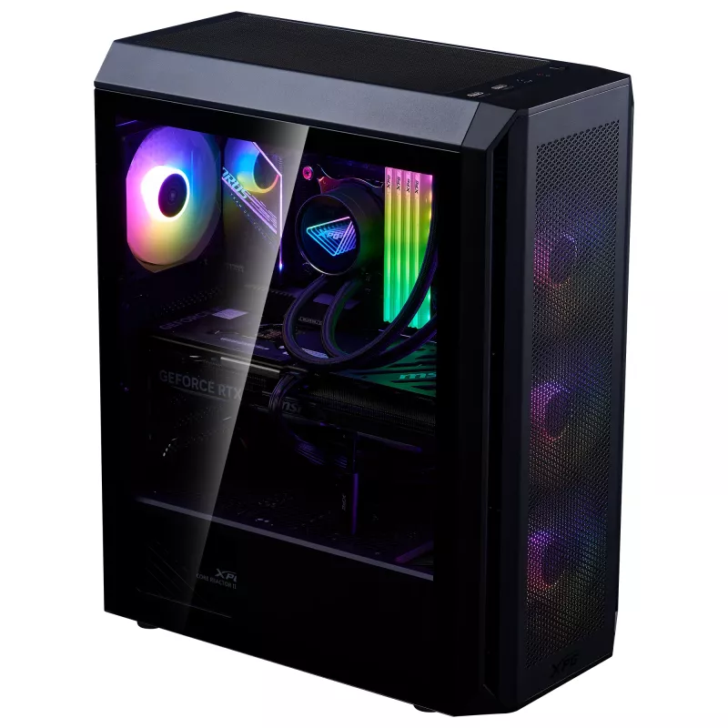 XPG VALOR AIR PLUS MID-TOWER-Case Black, Midi Tower, PC, Black, ATX, micro ATX, Mini-ITX, SPCC, 16 cm