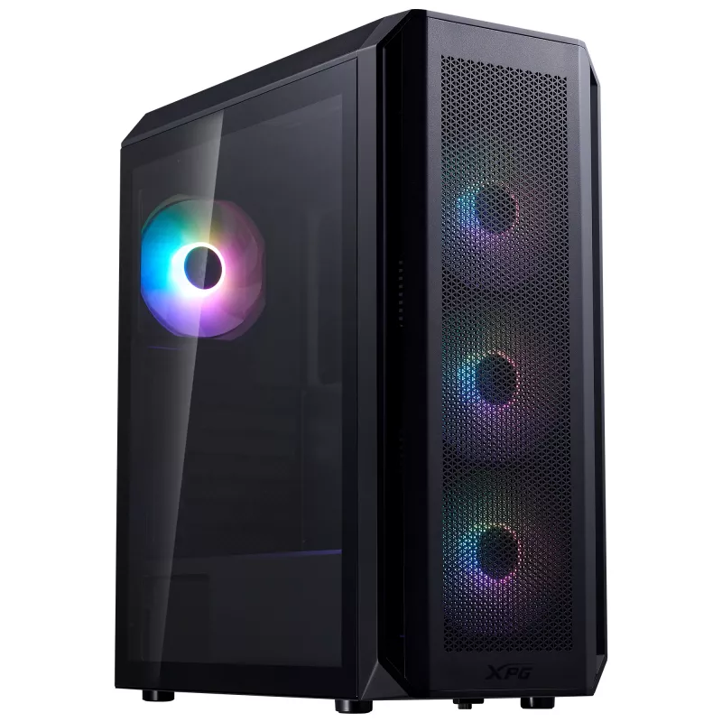 XPG VALOR AIR PLUS MID-TOWER-Case Black, Midi Tower, PC, Black, ATX, micro ATX, Mini-ITX, SPCC, 16 cm