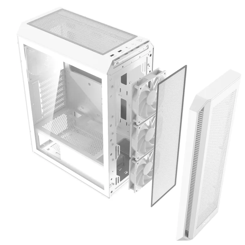 XPG VALOR AIR PLUS MID-TOWER-Case Biały, Midi Tower, PC, Biały, ATX, micro ATX, Mini-ITX, SPCC, 16 cm