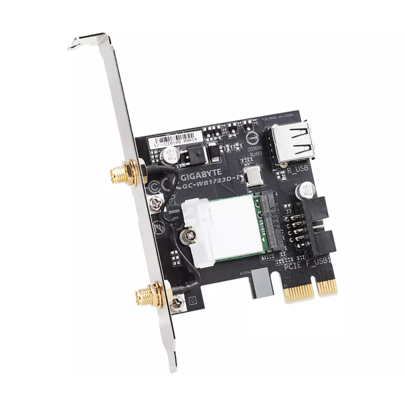 Karta sieciowa GIGABYTE GC-WB1733D-I wewnętrzna WLAN / Bluetooth 1733 Mbit/s
