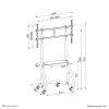 Neomounts NS-M3800Czarny wózek pod TV 60-100 cali
