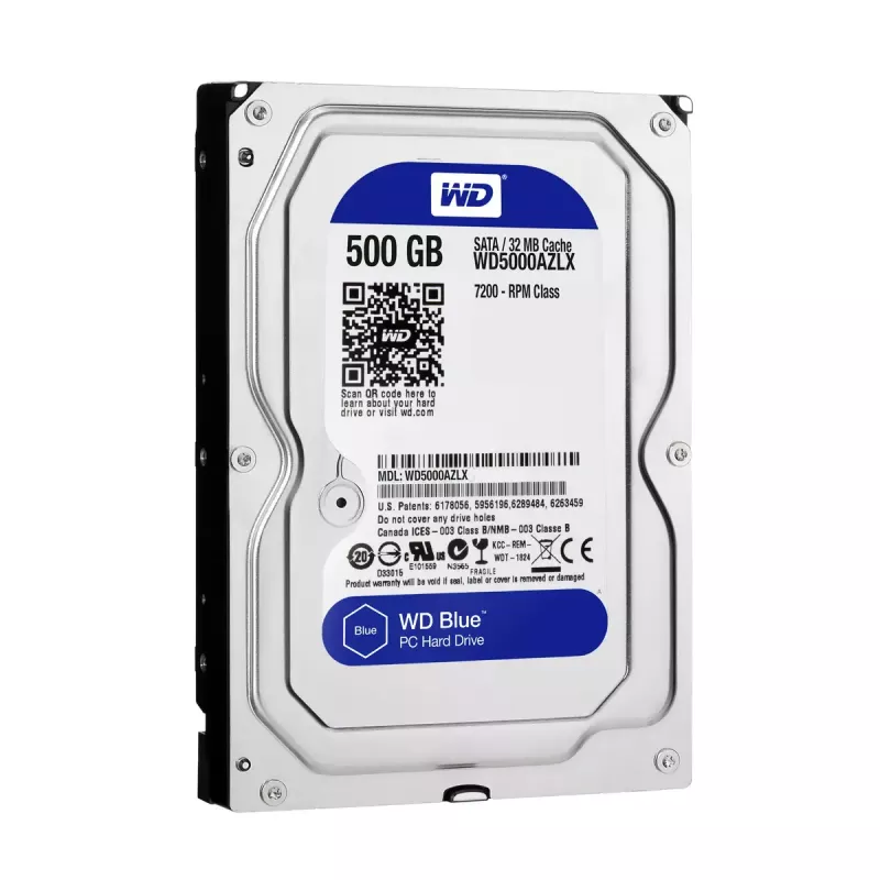 WESTERN DIGITAL Dysk twardy - Wd niebieski WD5000AZLX - 500GB - SATA 3.5in - 7200rpm - 32MB Bufor