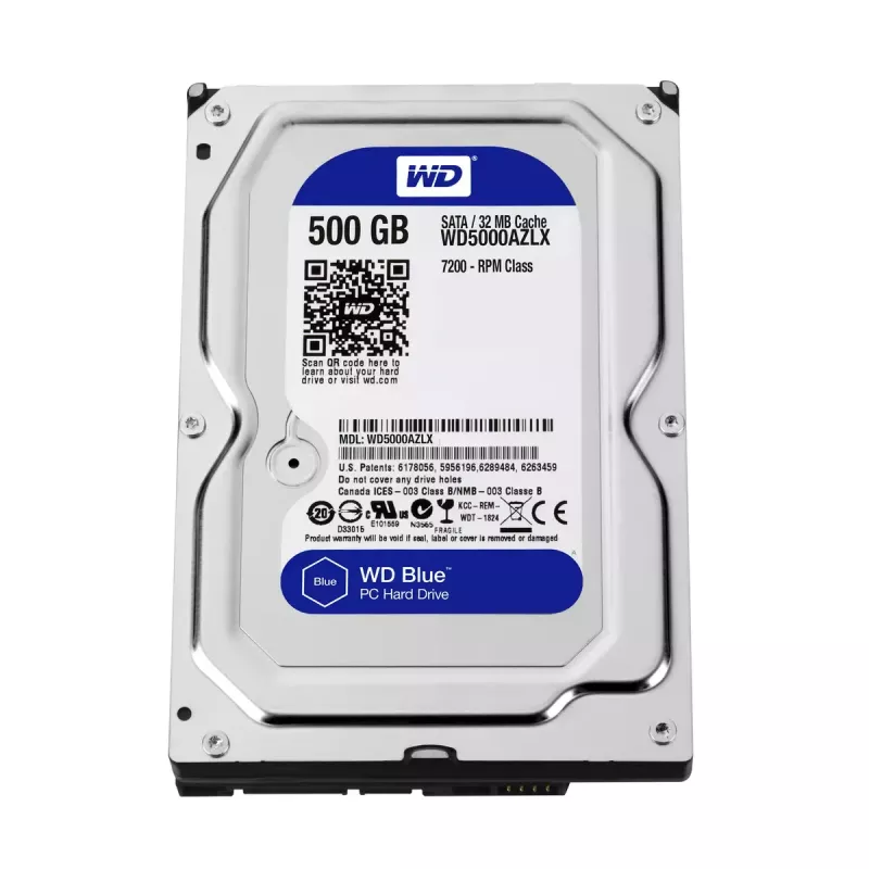 WESTERN DIGITAL Dysk twardy - Wd niebieski WD5000AZLX - 500GB - SATA 3.5in - 7200rpm - 32MB Bufor