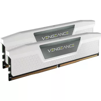 Zestaw pamięci CORSAIR VENGEANCE DDR5 32GB (2x16GB) 5200MHz CL40 – Biały