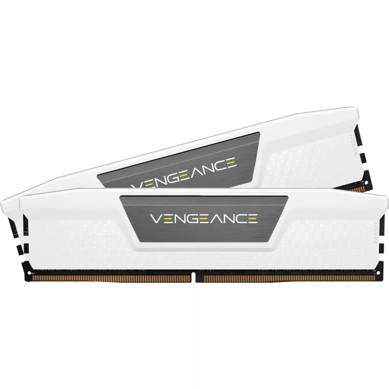 Zestaw pamięci CORSAIR VENGEANCE DDR5 32GB (2x16GB) 5200MHz CL40 – Biały