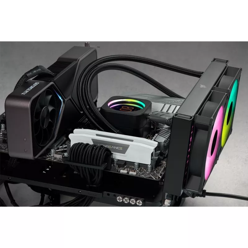 Zestaw pamięci CORSAIR VENGEANCE DDR5 32GB (2x16GB) 5200MHz CL40 – Biały