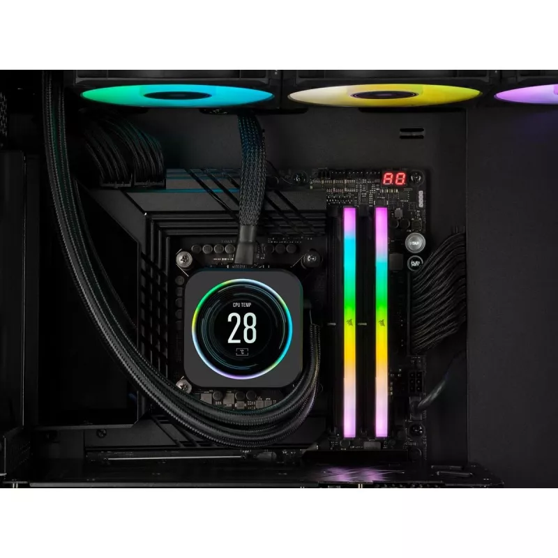 CORSAIR Memory 32GB DDR5 (2x16gb) Dram 6000mt/s CL36 Memory Kit Vengeance RGB Czarny