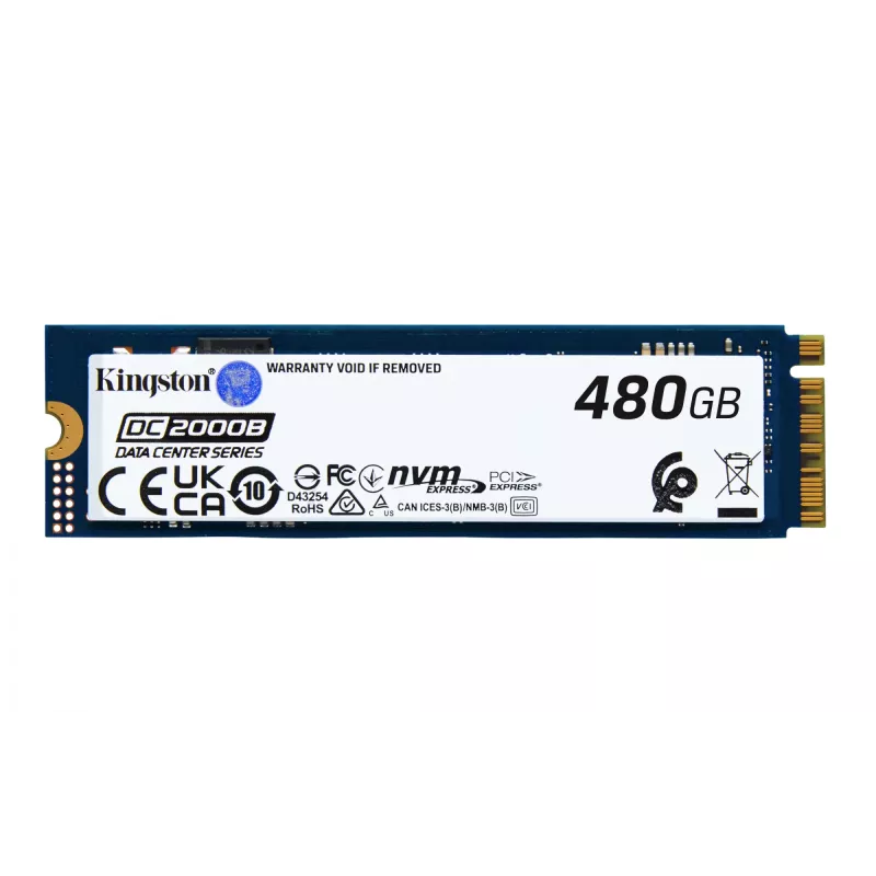 Kingston Technology 480GB DC2000B PCIe 4.0 M.2 2280 Enterprise SSD