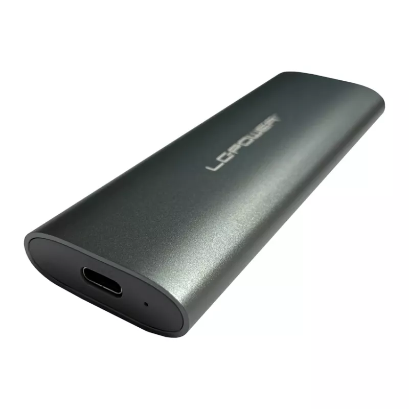 Obudowa SSD M.2 LC-POWER (NVMe i SATA), USB 3.2 Gen 2x1, czarna - LC-M2-C-MULTI