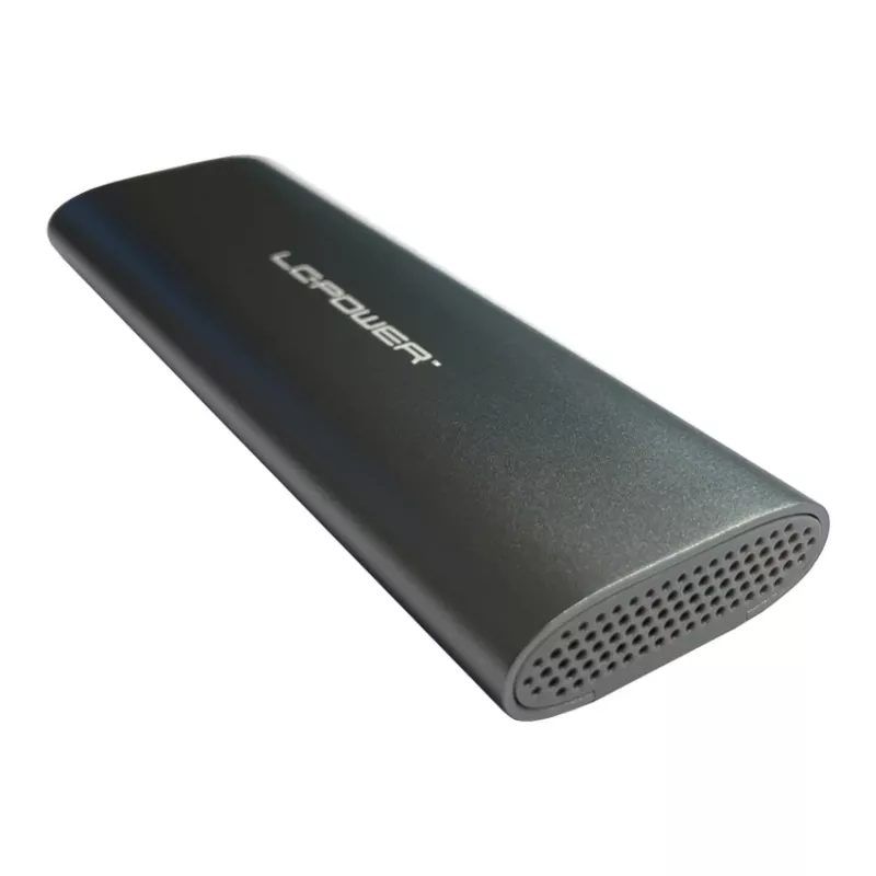 Obudowa SSD M.2 LC-POWER (NVMe i SATA), USB 3.2 Gen 2x1, czarna - LC-M2-C-MULTI