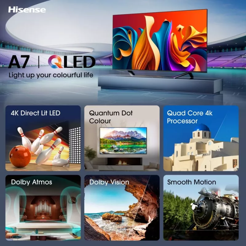 Telewizor Hisense QLED 43A7NQ ČR/TS