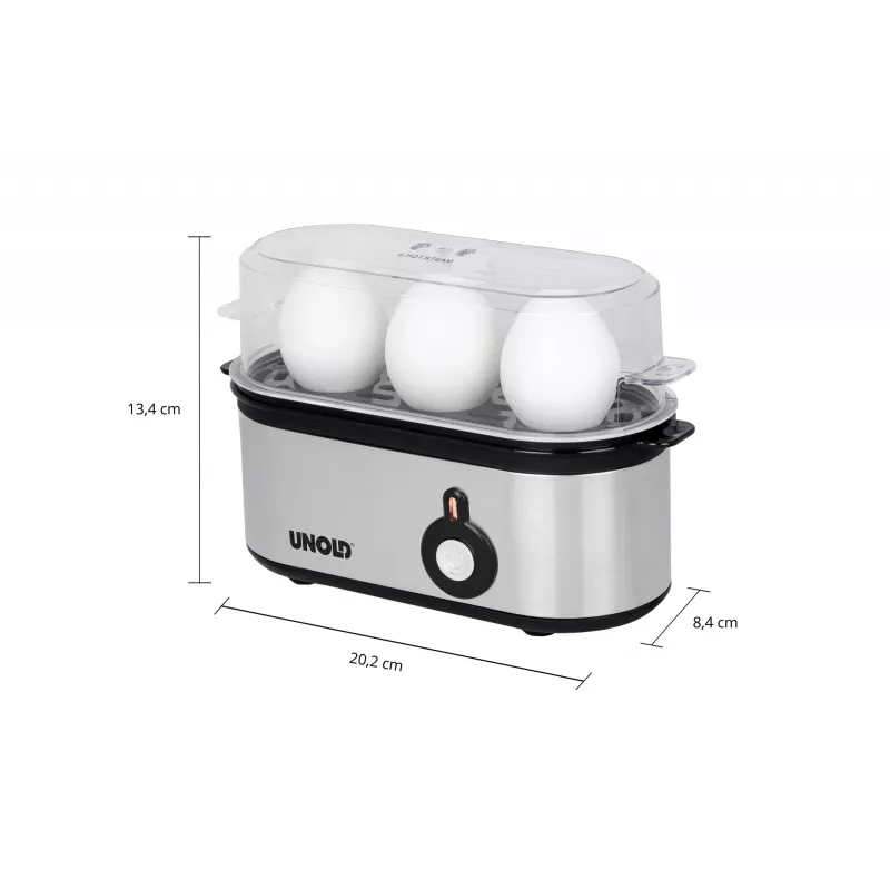 Unold 38610 jajowar 3 jaja 210 W stal nierdzewna