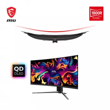 Monitor komputerowy MSI MAG 341CQPDE QD-OLED 86,4 cm (34 cale) 3440 x 1440 pikseli UltraWide Quad HD Czarny