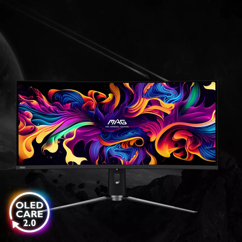 Monitor komputerowy MSI MAG 341CQPDE QD-OLED 86,4 cm (34 cale) 3440 x 1440 pikseli UltraWide Quad HD Czarny