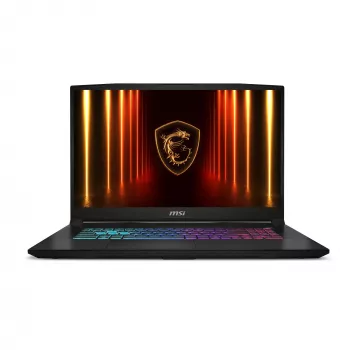 MSI Katana 17 HX B14WGK-065 Intel® Core™ i7 i7-14650HX Laptop 43,9 cm (17,3 cala) Full HD 16 GB DDR5-SDRAM 1 TB SSD NVIDIA GeForce RTX 5070 Wi-Fi 6E (802.11ax) Windows 11 Home Czarny