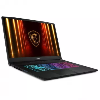 MSI Katana 17 HX B14WGK-065 Intel® Core™ i7 i7-14650HX Laptop 43,9 cm (17,3 cala) Full HD 16 GB DDR5-SDRAM 1 TB SSD NVIDIA GeForce RTX 5070 Wi-Fi 6E (802.11ax) Windows 11 Home Czarny