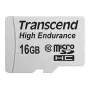 Flash Memory Transcend 16GB MicroSDHC Class 10 z adapterem