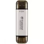 TRANSCEND Esd310c - 512GB Przenośny dysk SSD - USB Type-A / USB Type-C - Srebrny