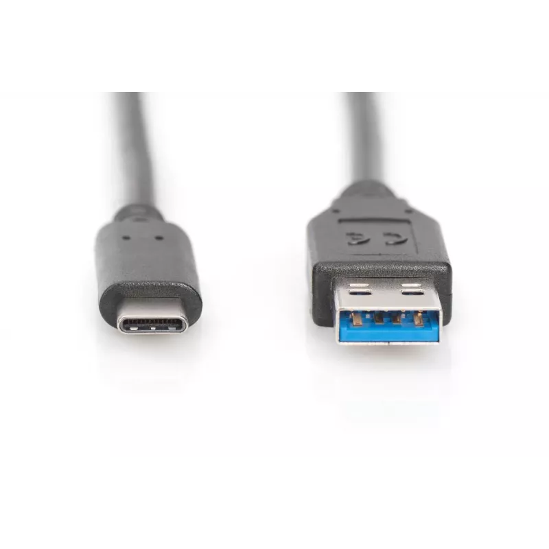 Kabel połączeniowy DIGITUS ASSMANN USB Type-C, typ C na A M/M, 1 m Super Speed czarny